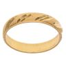 22ct Yellow Gold Patterned 3.7mm Wedding Band