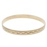 9ct Yellow Gold Patterned Bangle