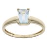 9ct Yellow Gold Aquamarine Solitaire Ring
