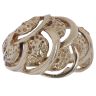 9ct Yellow Gold Domed Openwork Fancy Ring