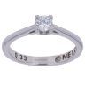 18ct White Gold 0.33ct Brilliant Cut Diamond Solitaire Ring