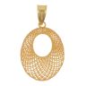 22ct Yellow Gold Oval Mesh Pendant