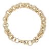 9ct Yellow Gold Patterned Belcher Bracelet 7.5"