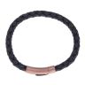 Unique & Co Black Leather Bracelet