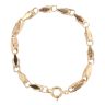 14ct Yellow Gold Greek Key Fancy Bracelet 8.5"