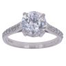 9ct White Gold Cubic Zirconia Single Stone Ring