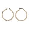 14ct Yellow Gold Twisted Hoop Earrings