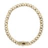 14ct Yellow Gold Monaco Classic Alternate Flex Lock Curb Bracelet 8.5"