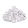 18ct White Gold 1.25ct Diamond Cluster Ring