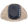 9ct Yellow Gold Hematite Centurion Signet Ring