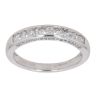 9ct White Gold 0.50ct Brilliant Cut Diamond Half Eternity Ring
