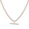9ct Rose Gold Albert T-Bar Chain 18"