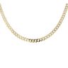 14ct Yellow Gold Monaco Classic Pave Lock Curb Chain 14"