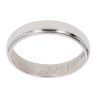 18ct White Gold Milgrain Wedding Band 3.9mm