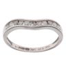 9ct White Gold 0.25ct Brilliant Cut Diamond Wishbone Ring