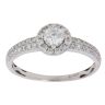 18ct White Gold 0.60ct Brilliant Cut Diamond Cluster Ring