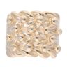 9ct Yellow Gold Heavyweight 4 Row Keeper Ring