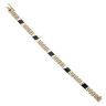 9ct Yellow Gold Onyx Fancy Bracelet 8"
