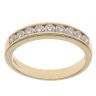 18ct Yellow Gold 0.55ct Brilliant Cut Diamond Half Eternity Ring