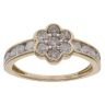 9ct Yellow Gold 1.00ct Brilliant Cut Diamond Cluster Ring