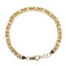 9ct Yellow Gold Byzantine Bracelet 9"