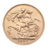1907 Edward VII Large Head UK Full Sovereign Coin