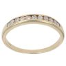 9ct Yellow Gold 0.34ct Brilliant Cut Diamond Half Eternity Ring