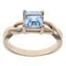 9ct Yellow Gold Aquamarine Single Stone Ring