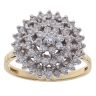 18ct Yellow Gold 1.00ct Brilliant Cut Diamond Cluster Ring