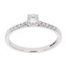 18ct White Gold Certificated Diamond Solitaire Ring