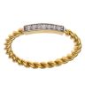 22ct Yellow and White Gold Cubic Zirconia Fancy Ring