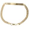18ct Yellow Gold Fancy ID Bracelet 8"