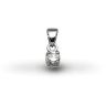 18ct White Gold 0.10ct Four Claw Diamond Solitaire Pendant