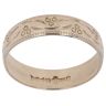9ct Yellow Gold Flower Patterned Wedding Band 4.8mm