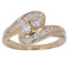 18ct Yellow Gold 0.50ct Brilliant Cut Diamond Two Stone Ring