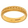 22ct Yellow Gold Patterned 4.2mm Wedding Band
