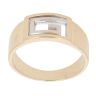 9ct Yellow And White Gold Greek Key Signet Ring