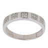 18ct White Gold 0.20ct Brilliant Cut Diamond Two Row Ring