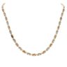 9ct Yellow White And Rose Gold Cross Collarette 16"