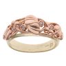9ct Yellow and Rose Gold 0.05ct Diamond Tree Of Life Clogau Ring