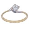 18ct Yellow And White Gold 0.50ct Brilliant Cut Diamond Solitaire Ring