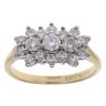 18ct Yellow Gold 1.00ct Brilliant Cut Diamond Cluster Ring