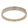 18ct Yellow Gold 0.25ct Brilliant Cut Diamond Half Eternity Ring