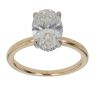18ct Yellow Gold 2.10ct Oval Cut Lab Grown Diamond Solitaire Ring