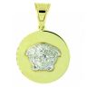 14ct Yellow And White Gold Fancy Pendant