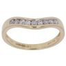 18ct Yellow Gold 0.25ct Brilliant Cut Diamond Wishbone Ring