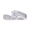 14ct White Gold 1.00ct Diamond Solitaire Twist Ring
