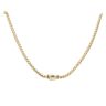 14ct Yellow Gold Monaco Cube Plain Lock Chain 20"