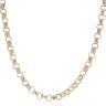 9ct Yellow Gold Patterned Belcher Chain 24"