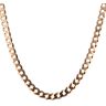 9ct Yellow Gold Flat Plain Curb Chain 18"